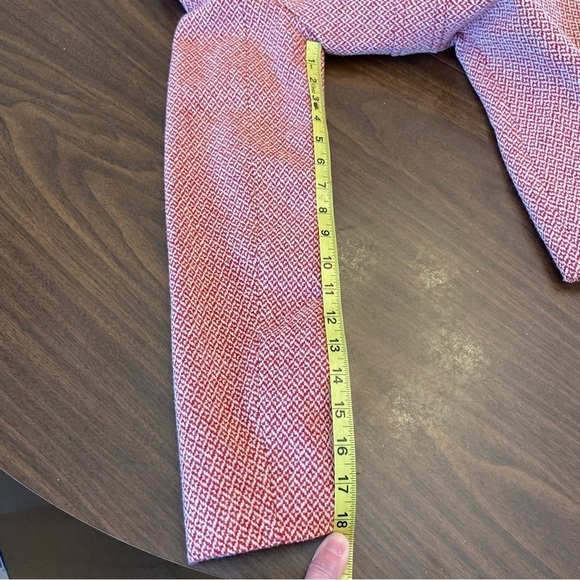 Women's  Zara Pink Double-Breasted Pea Coat Houndstooth Pattern Size Small - Picture 14 of 16